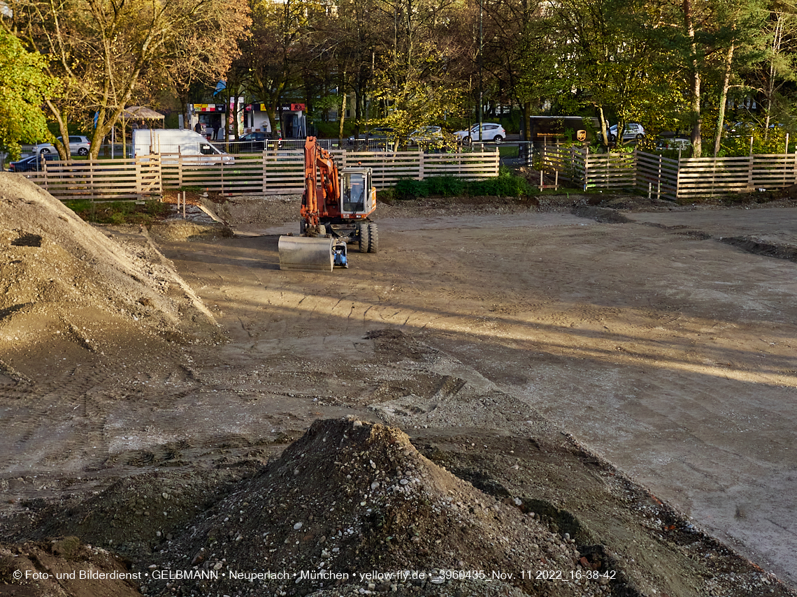 11.11.2022 - Baustelle an der Quiddestraße Haus für Kinder in Neuperlach